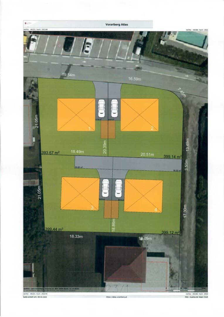 Neubau in Dornbirn Lange Mähder – Individuell planbarer Grundriss & schlüsselfertig