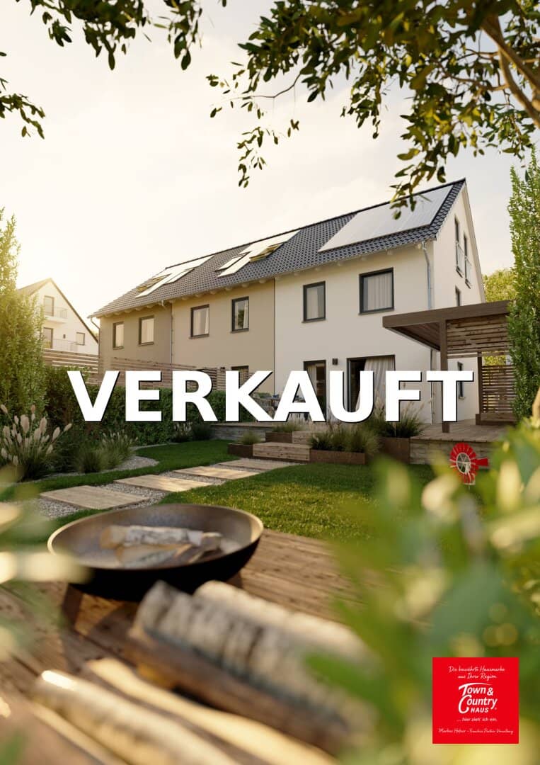 New construction Rankweil: Modern terraced house with attic studio House 2