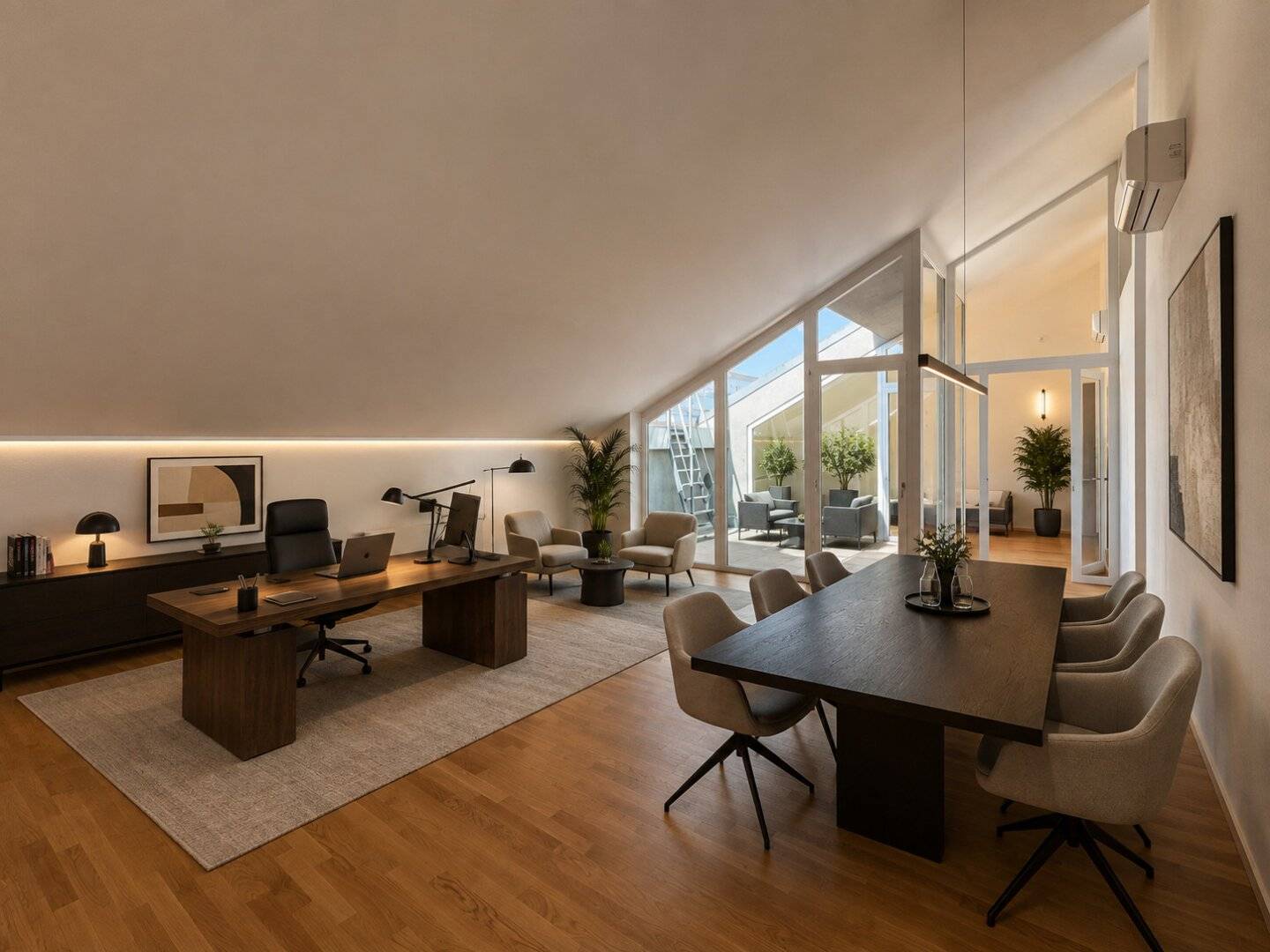 Penthouse- Büro am Karlsplatz | 50m² Dachterrassen | Spektakulärer Wien- Blick | Vollklimatisiert