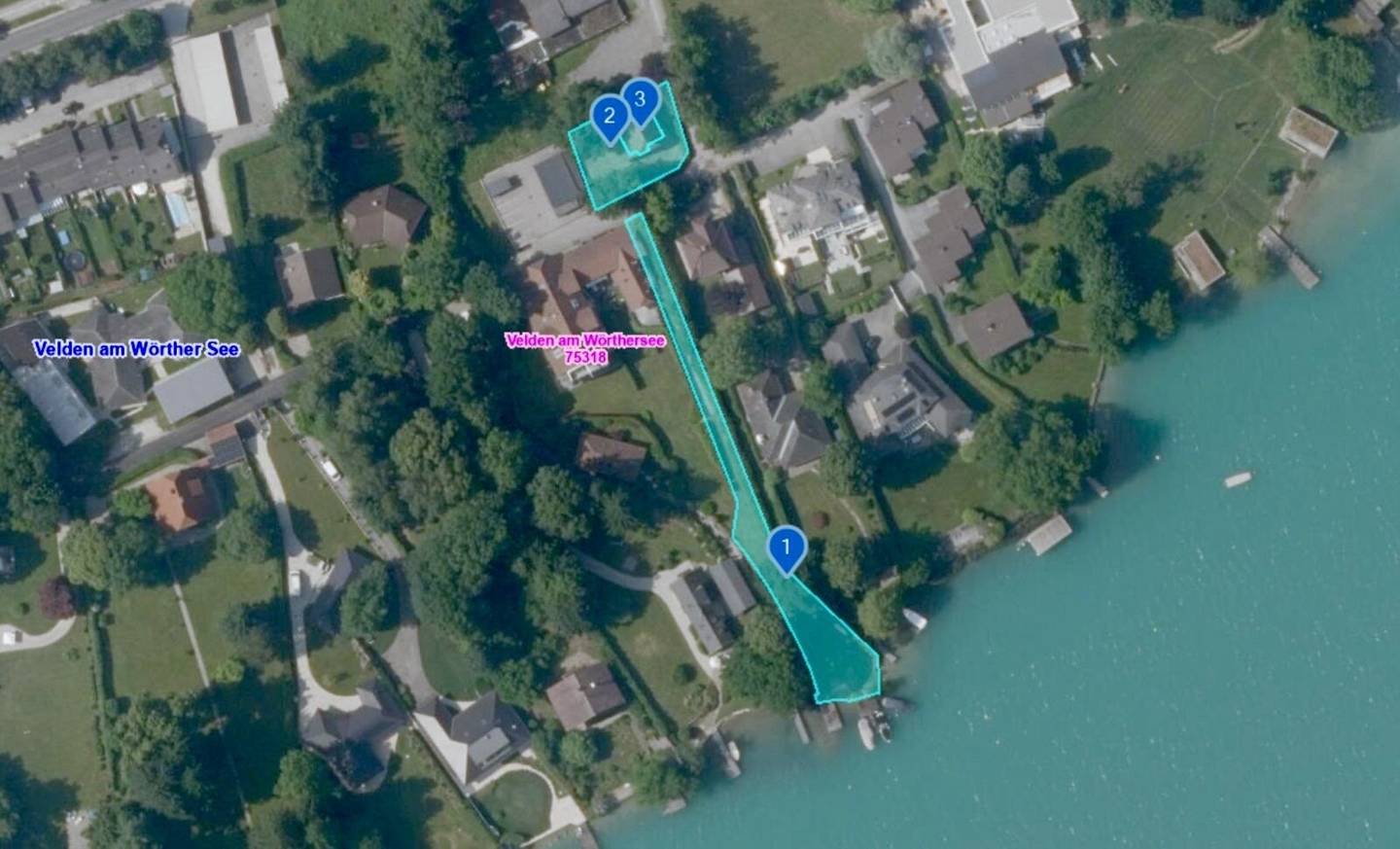 Traumhaftes Grundstück u. Seezugang in der Veldener Bucht – seltene Gelegenheit mit Zweitwohnsitzstatus