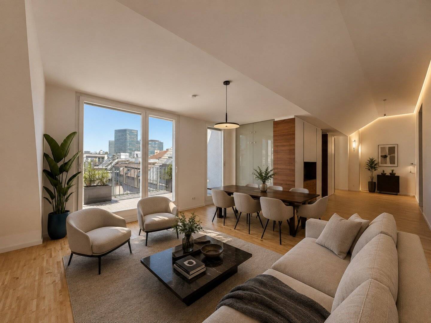 Exklusive Dachgeschosswohnung | Klimaanlage | 2 Terrassen | Garage | Hauptbahnhof & U1 Keplerplatz