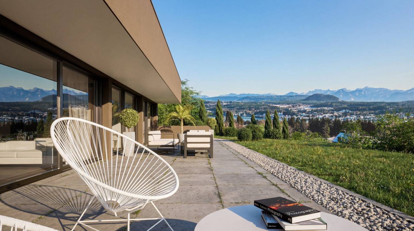 Exklusive Gartenresidenz mit privatem Seezugang am Wörthersee