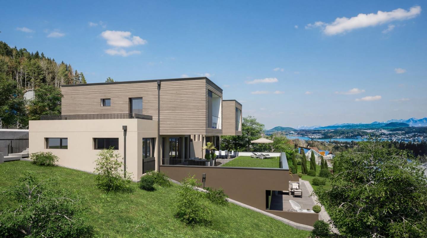 Exklusive Gartenresidenz mit privatem Seezugang am Wörthersee