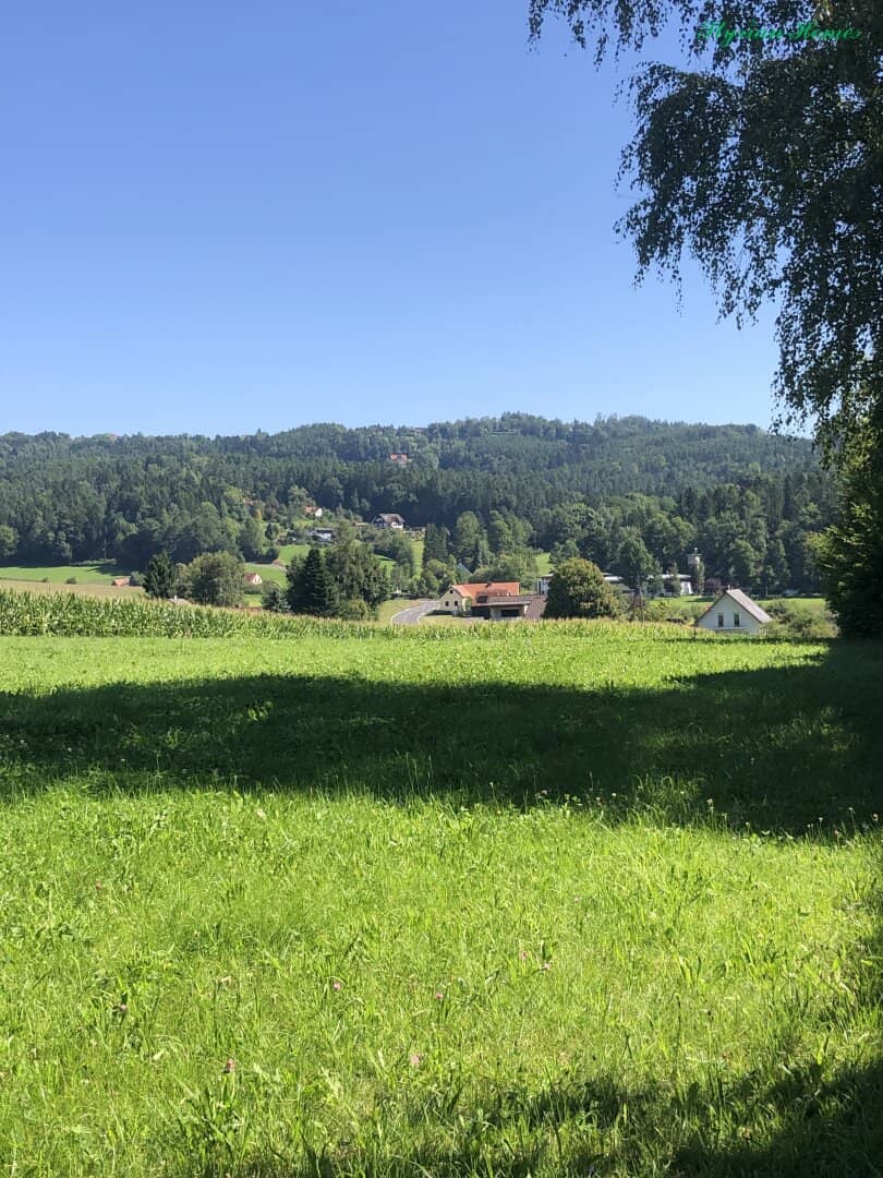 Building plot 800 m² all day sun top location in 8045 Weinitzen with Schöcklblick