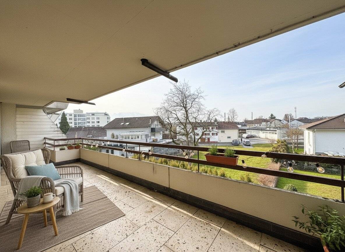 Familienfreundliche 4,5-Zimmer-Wohnung mit großzügigem Balkon & Tiefgarage