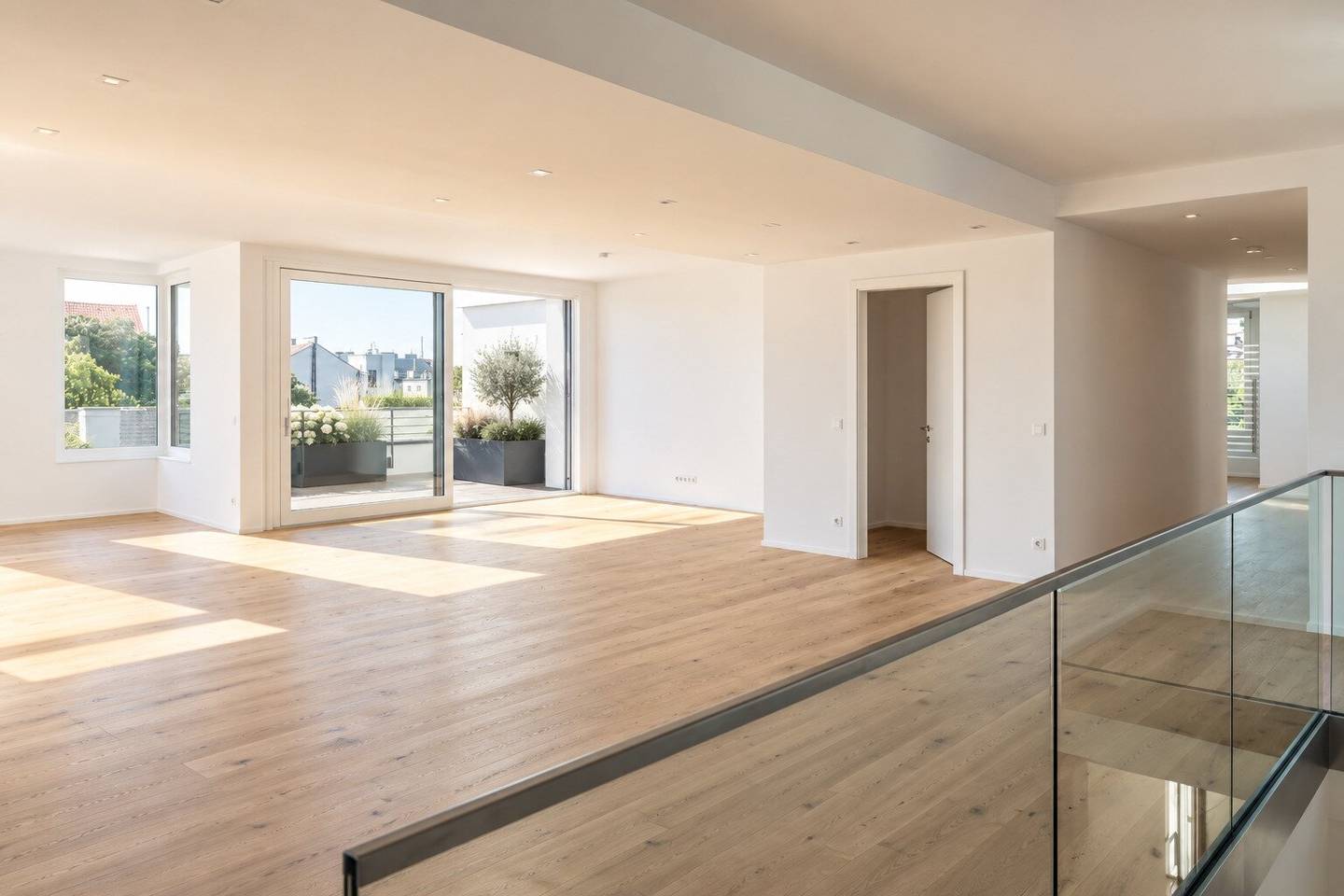 Luxury penthouse with 268 m² living space and 174 m² terraces premium investment leased until 2031