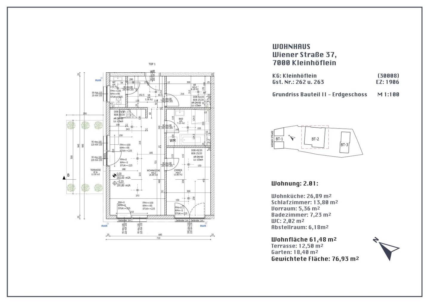 Gartenwohnung - Neubau in Ruhelage - Kleinhöflein