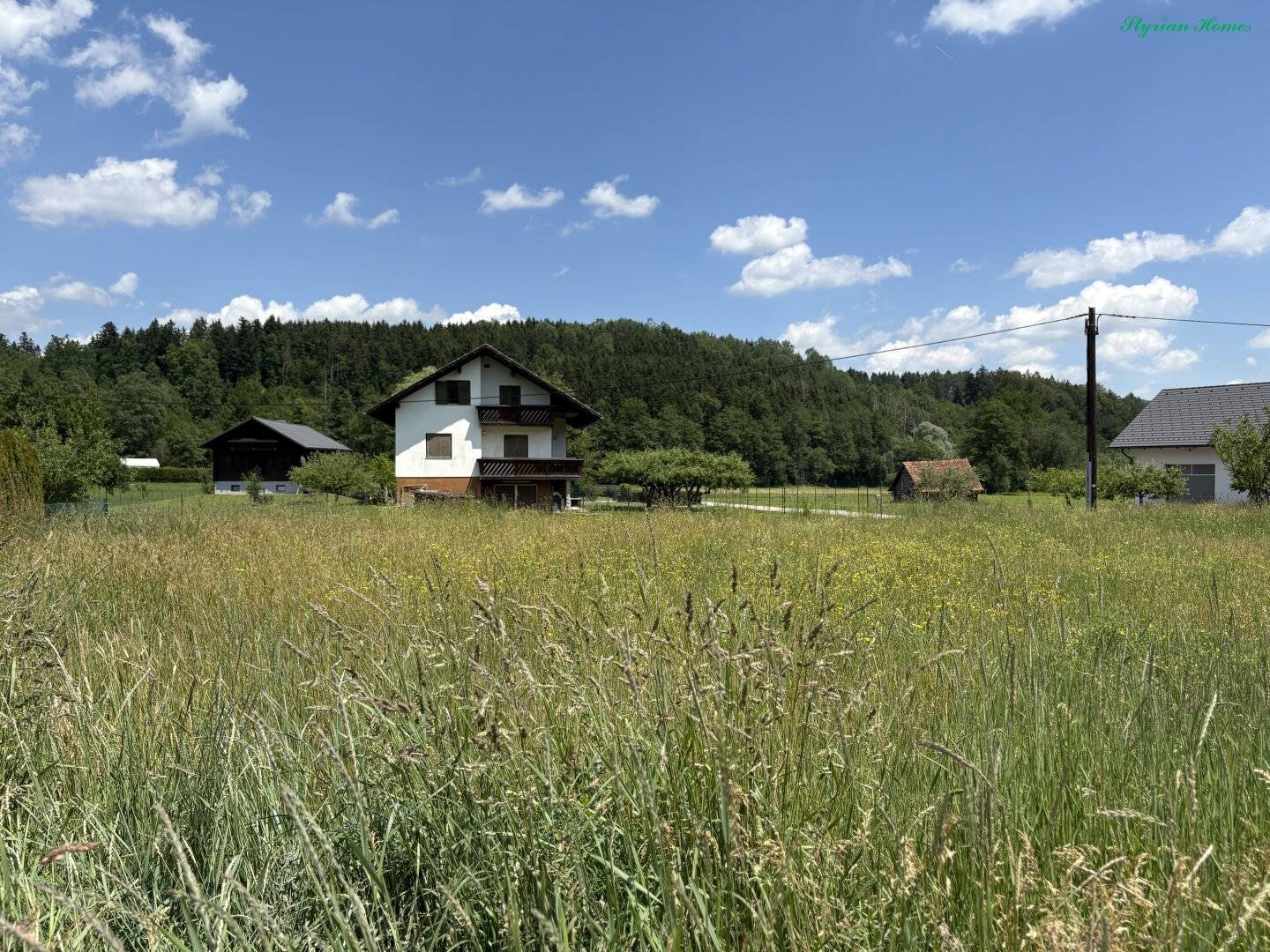 Building plot 763 m² level, sunny, open, top location 8103 Eisbach-Schirning