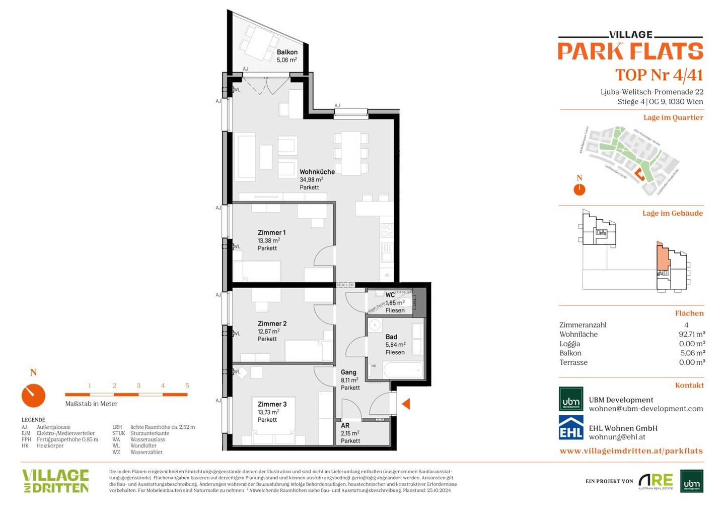 Village im Dritten PARK FLATS Commission free 4 room apartment with balcony (First Occupancy!)","de":"Village im Dritten PARK FLATS Provisionsfreie 4 Zimmer Wohnung mit Balkon (Erstbezug!)