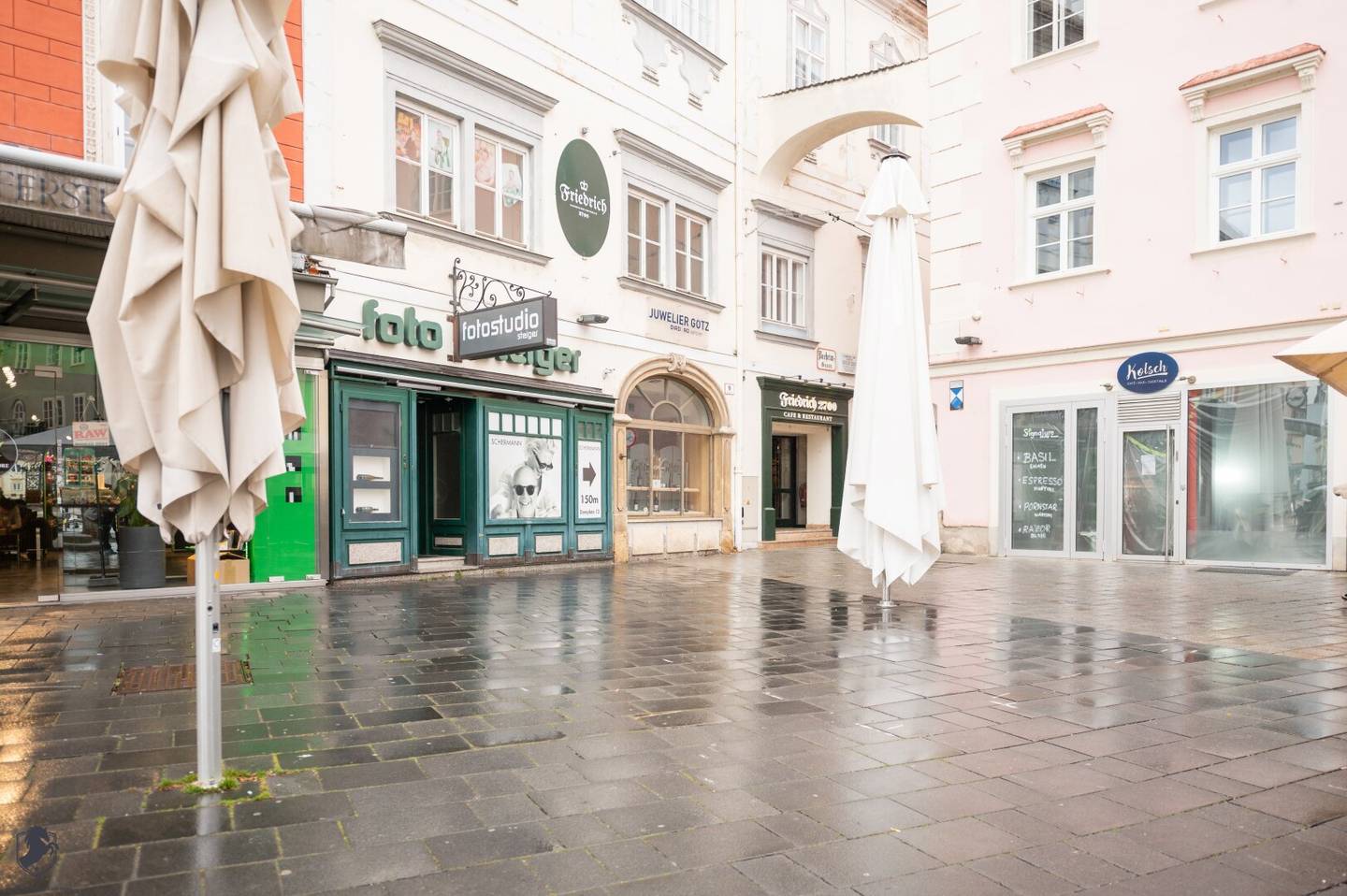 Top gastronomy near Hauptplatz formerly awarded two Falstaff forks to let