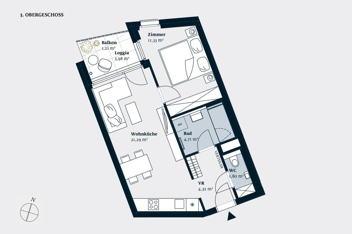 2-ZIMMER-ANLEGERWOHNUNG NÄHE MEIDLINGER MARKT
