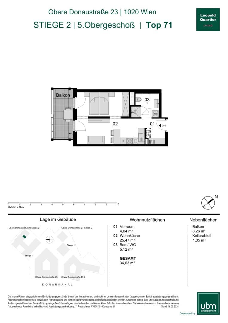 Leopold Quartier Well laid out micro apartment with balcony (First occupancy &amp; commission-free!) Top 71