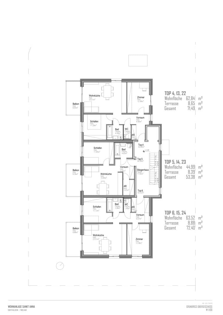 Bezugsfertige 3 Zimmer Wohnung im „Wohnpark St. Anna“