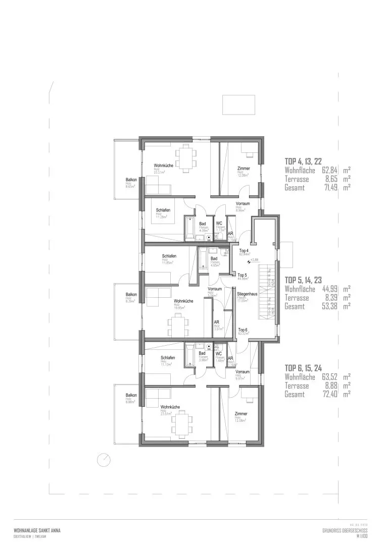 Nette 3 Zimmer Wohnung im „Wohnpark St. Anna“ zu kaufen