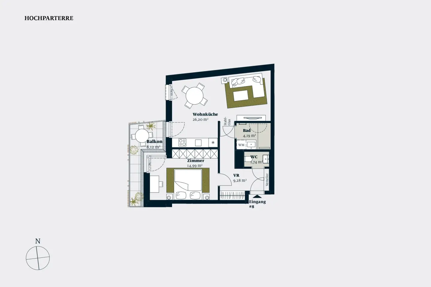 2-ZIMMER WOHNUNG MIT HOFRUHELAGE UND BALKON
