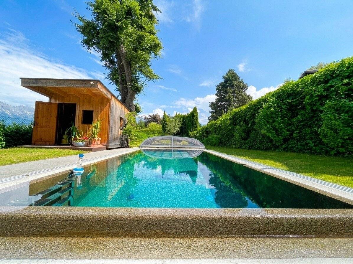Gartenwohnung mit eigenem Pool in Innsbruck-Igls – 653 m² Privatgarten & Top-Lage