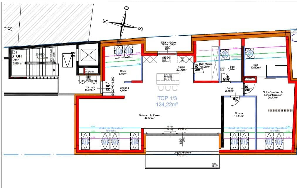 Luxus-Dachgeschosswohnung in Bau direkt am Hauptplatz!