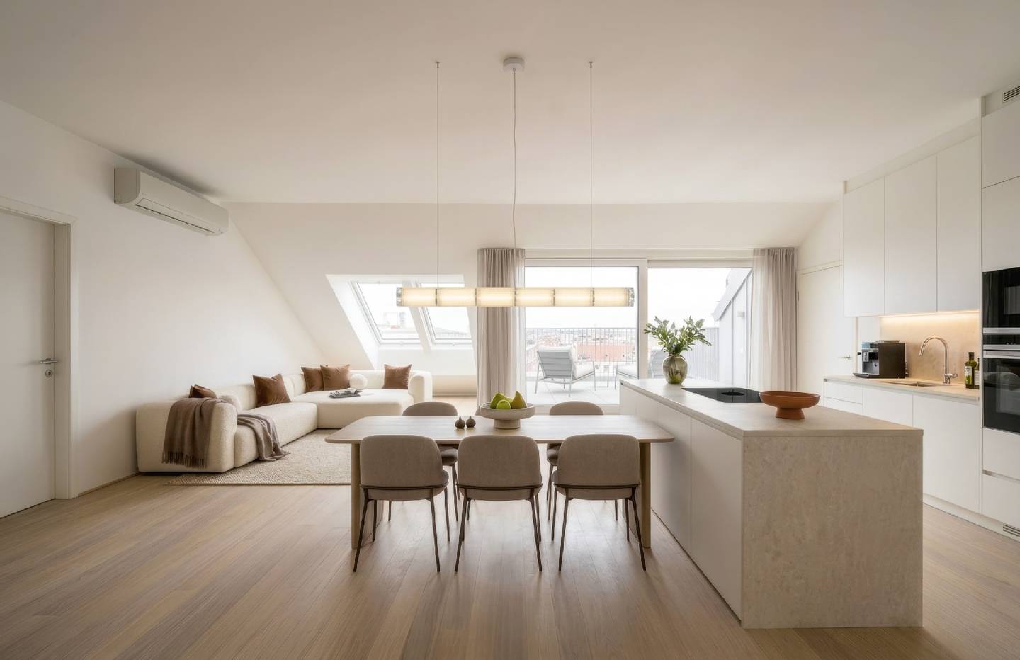 Dachgeschosswohnung mit Terrasse und Weitblick