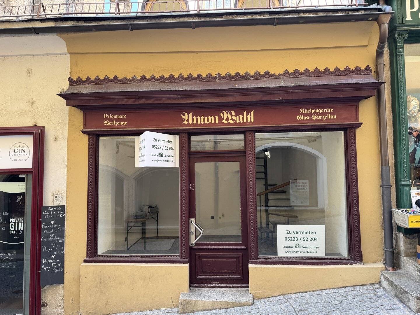 Charmantes Geschäftslokal in bester Lauflage von Hall in Tirol ab sofort zu vermieten !