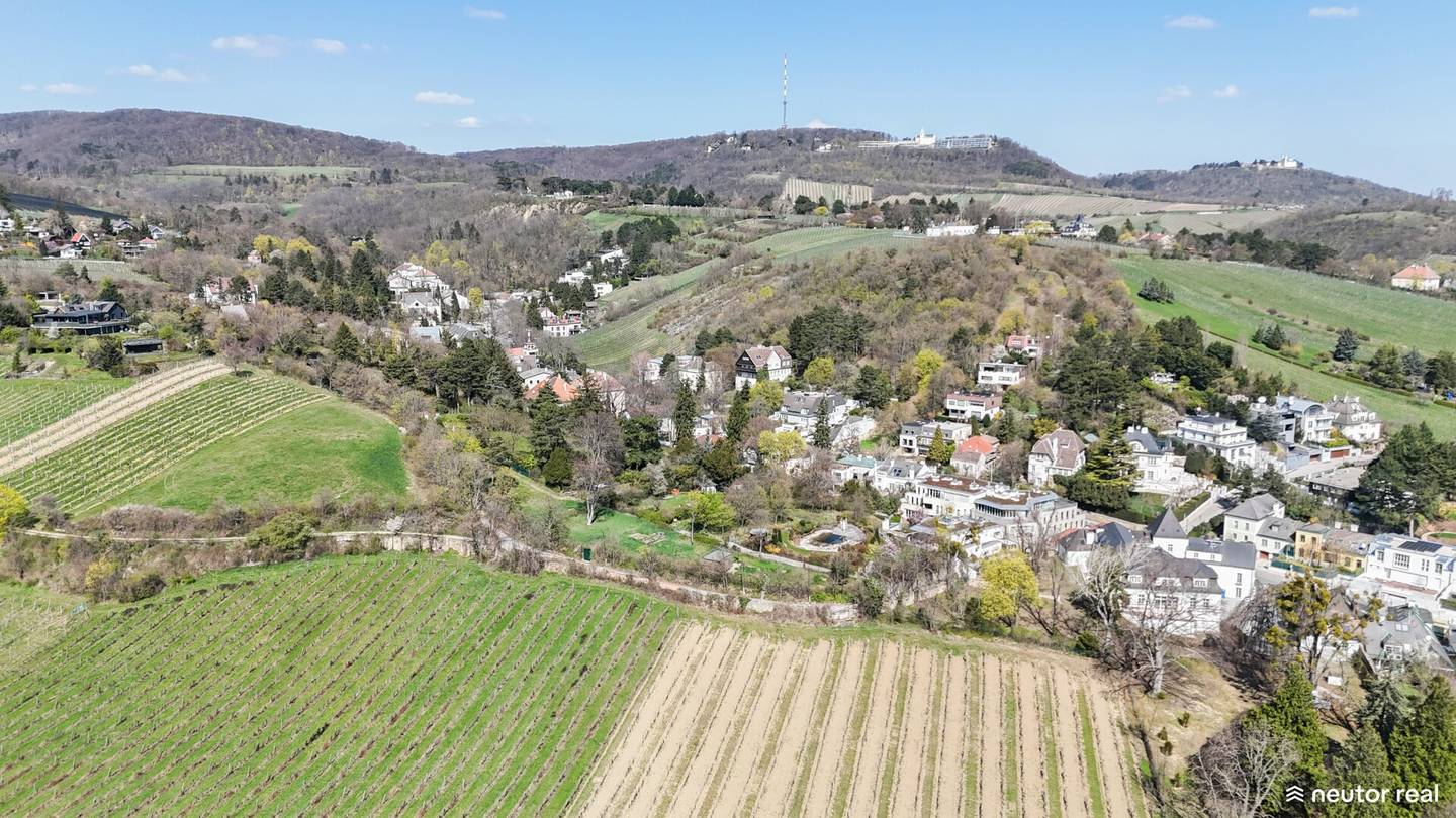 IDYLLISCHES HANGGRUNDSTÜCK MIT TRAUMHAFTEM BLICK ÜBER WIEN IN BESTLAGE DES 19. BEZIRKS - AM FUßE DES COBENZLS