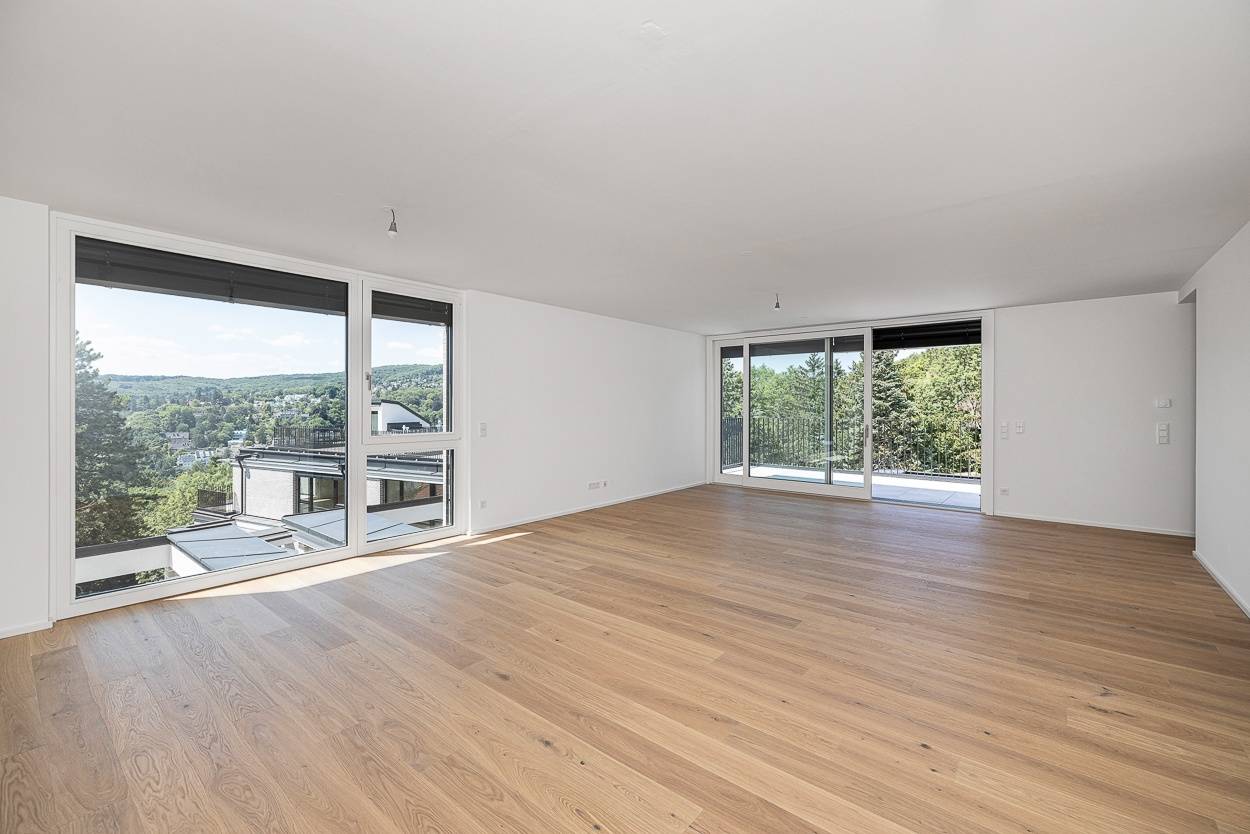 Top floor apartment with roof terrace and view