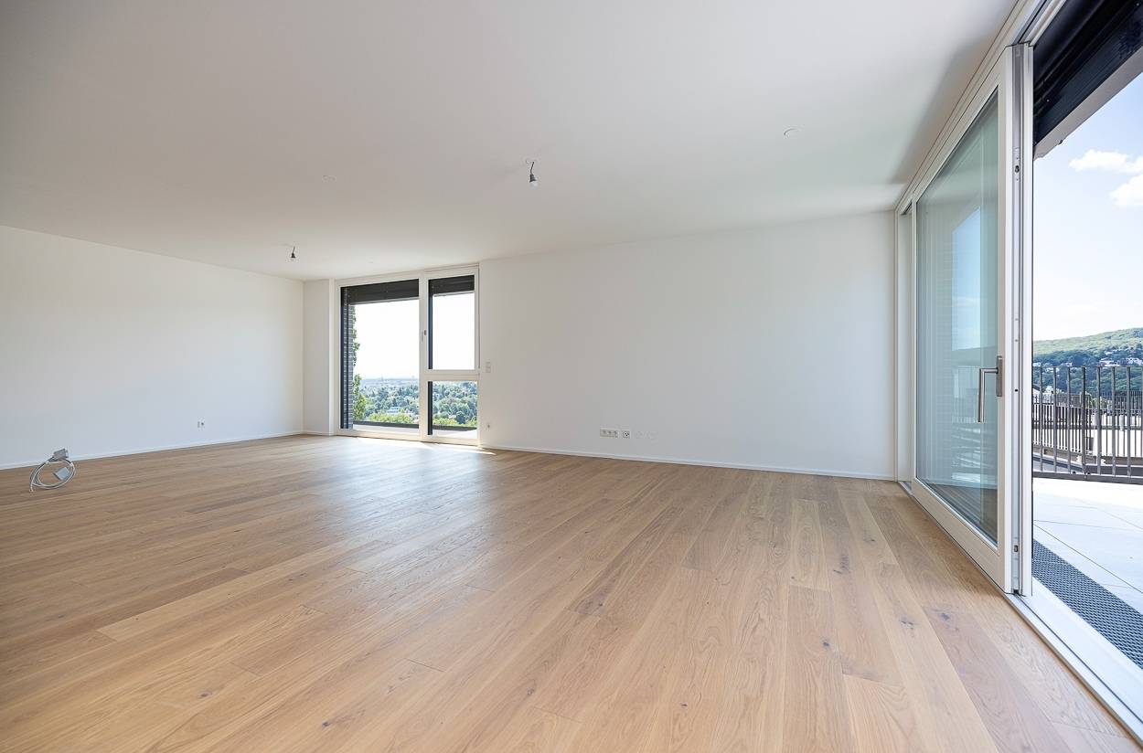 Top floor apartment with roof terrace and view