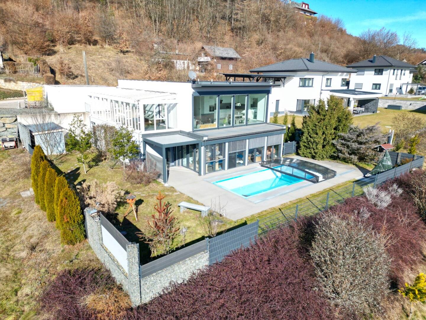 Einzigartiges Anwesen in Tibitsch - Zweifamilienhaus, Ferienhaus, Pool & Baugrund auf großzügigem Areal