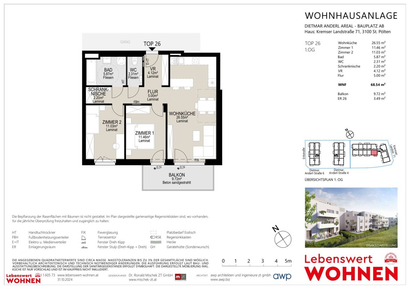 MODERNE Mietwohnungen + Lift mit perfekter Anbindung