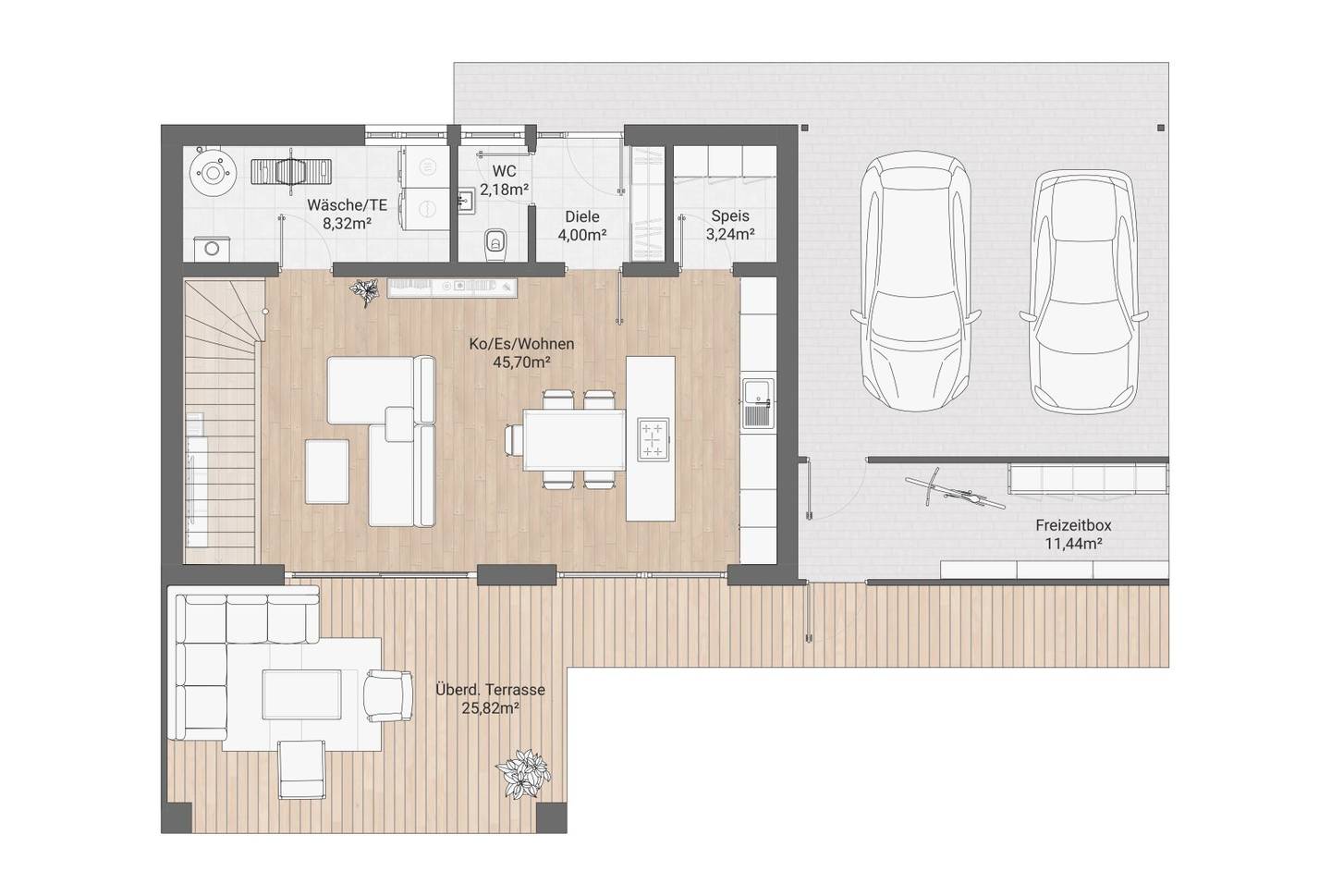 Kaiserallee Grafenstein - Einfamilienhaus belagsfertig (gekoppelt)
