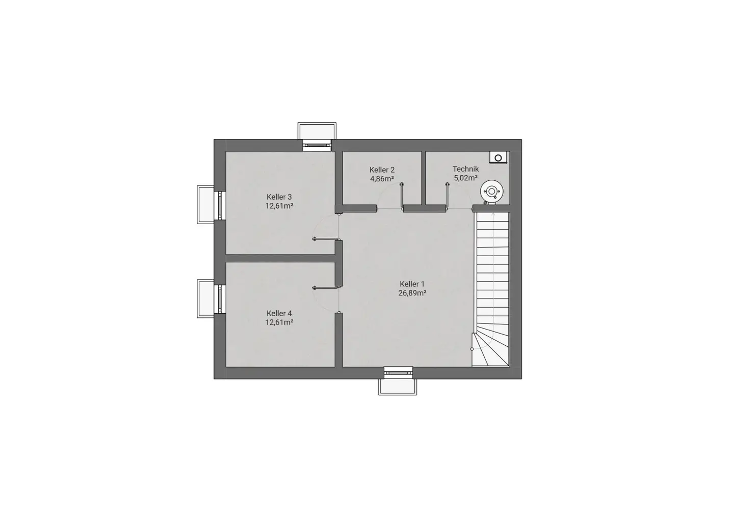 Kaiserallee Grafenstein - Einfamilienhaus IV belagsfertig & unterkellert (freistehend)
