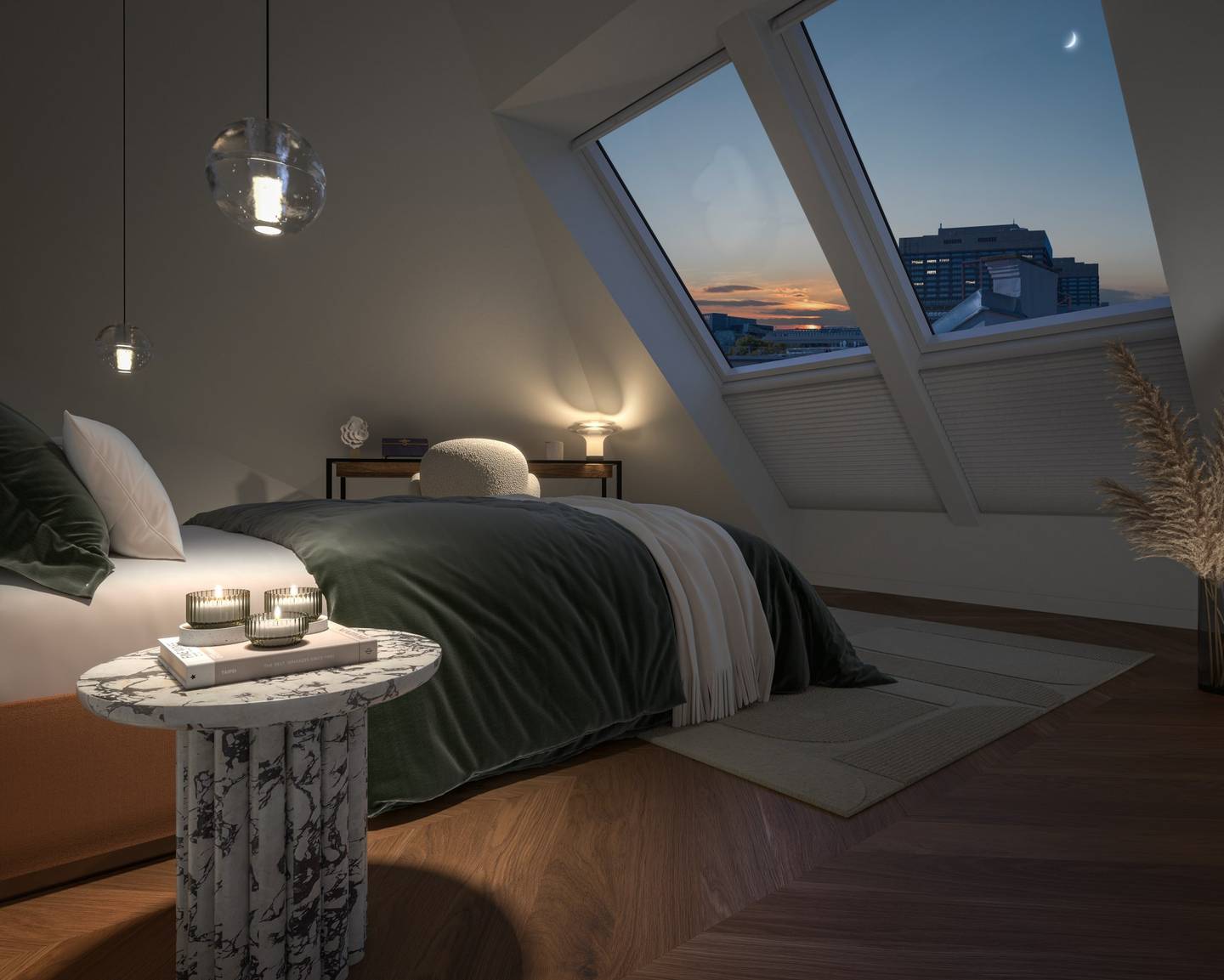 Wohnung Altbaucharme mit Balkon und Dachterrasse