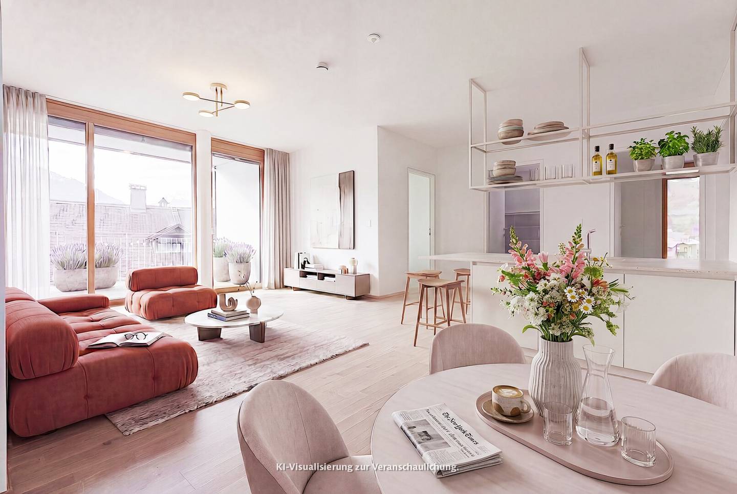 Exklusive 4-Zi.-Neubau-Mansard-Wohnung mit Terrasse und Kaminanschluss | TOP B25 | Zams