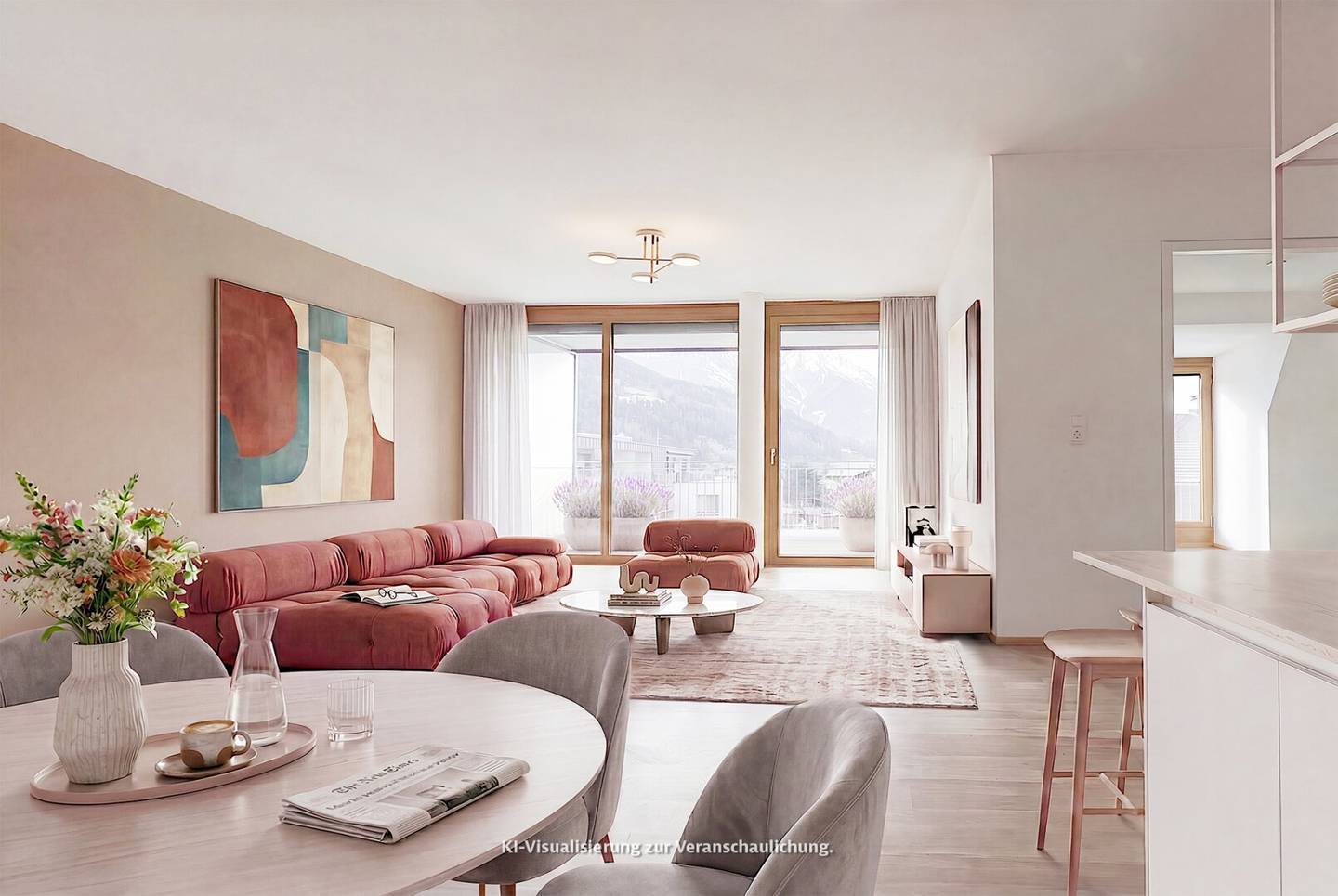 Exklusive 4-Zi.-Neubau-Mansard-Wohnung mit Terrasse und Kaminanschluss | TOP B25 | Zams