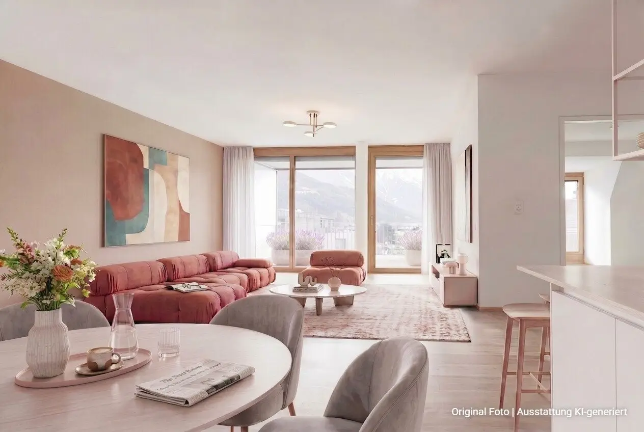 4-Zi.-Mansard-Wohnung mit Terrasse und Kaminanschluss | TOP B25 | Zams