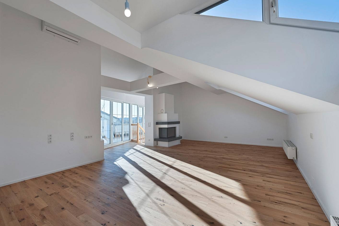 Maisonettewohnung with sauna terrace and fireplace
