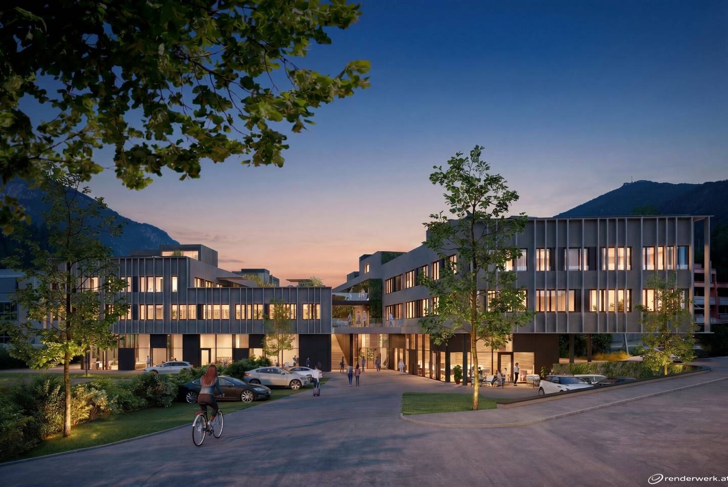 atrium3 Landeck Bruggen – Fitnesscenter, Gewerbeflächen, Büros, Praxen, Coworking