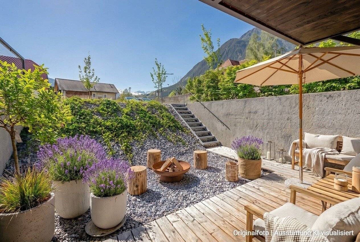 Modernes Gewölbestudio mit Terrasse und Gartenzugang | TOP 01 | Villa Haueis Zams