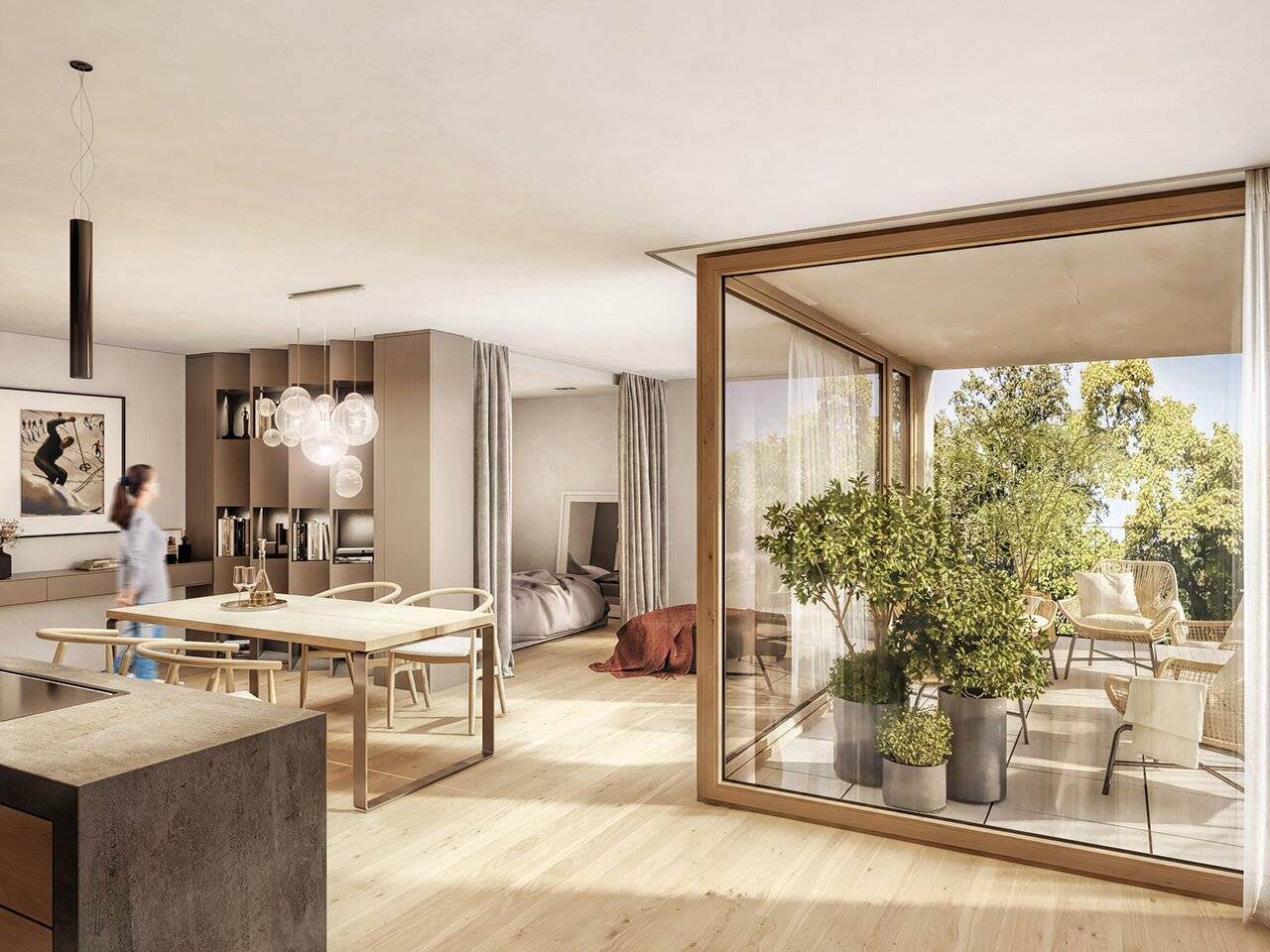 Studio mit Dachterrasse | TOP 09, 1-Zimmer-Einheit im Jöchlerhaus Landeck