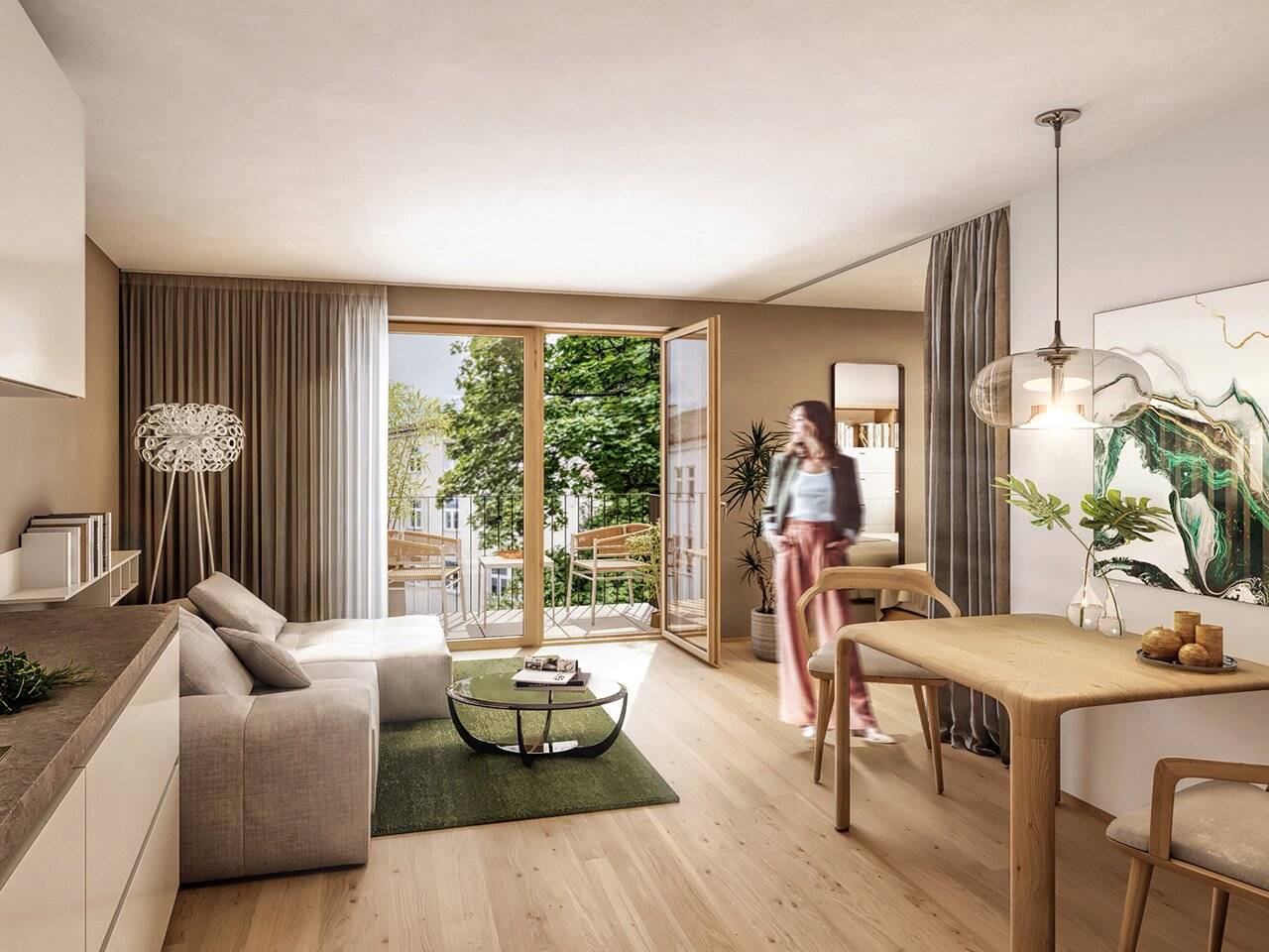 Helle Stadtwohnung mit Balkon | TOP 10, 1,5 Zimmer im Jöchlerhaus in der Landecker Innenstadt