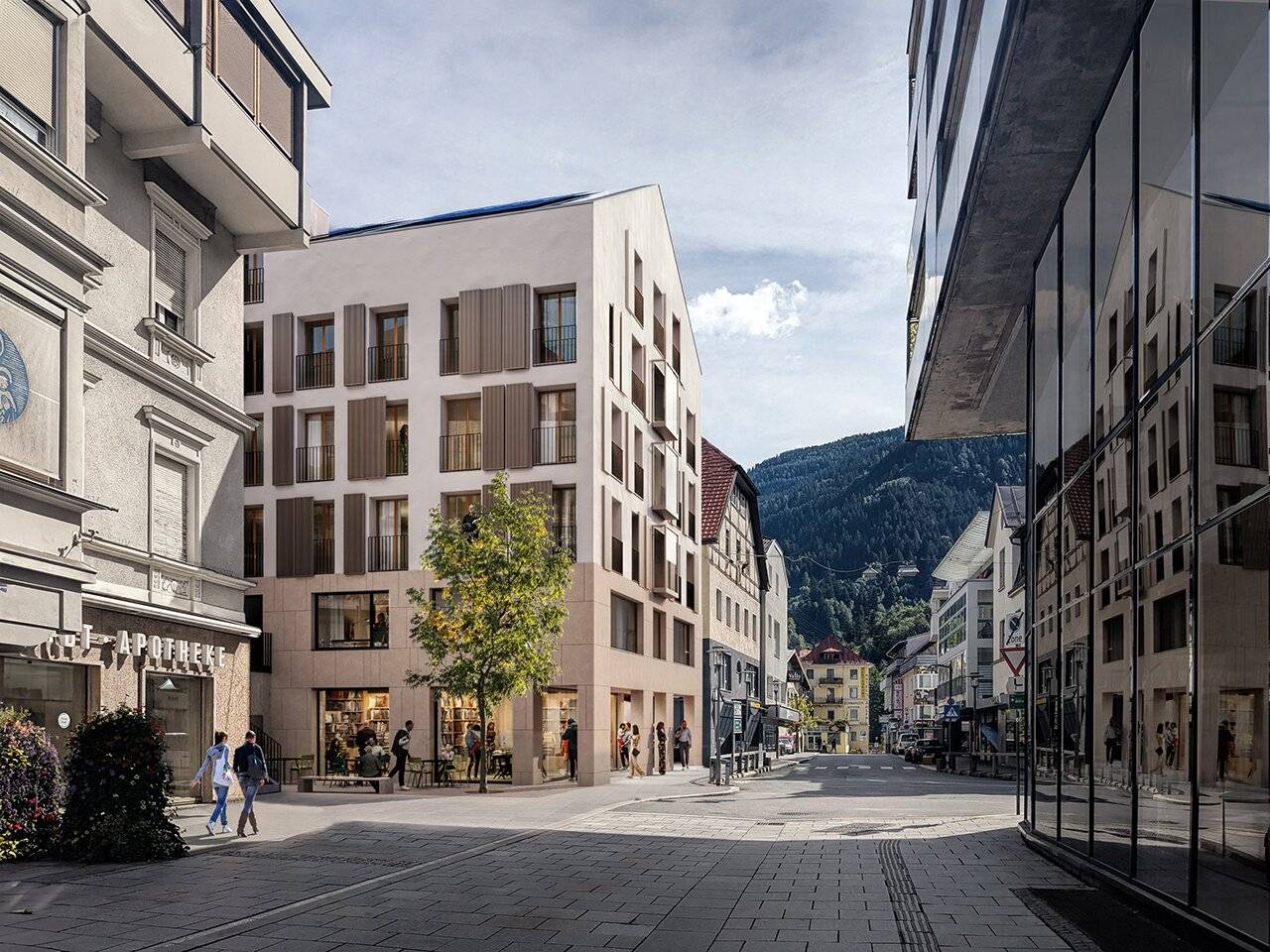 City-Wohnung mit französischen Balkonen | TOP 12, 2 Zimmer Wohnung im Jöchlerhaus in der Landecker Innenstadt