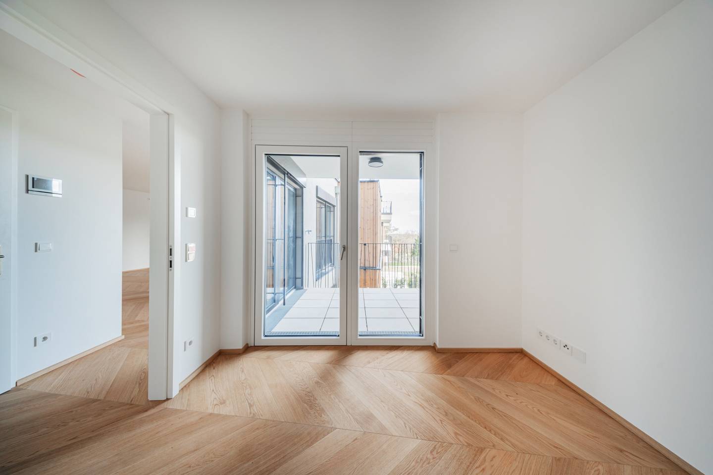 Wohnung mit Loggia und Grünblick im Neubau