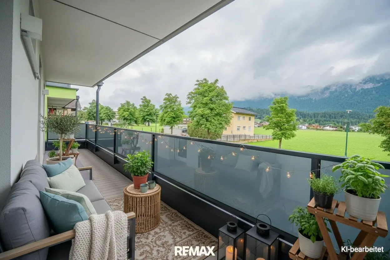 Luxurious 4-room apartment with impressive mountain panorama and spacious balcony in St. Johann in Tirol