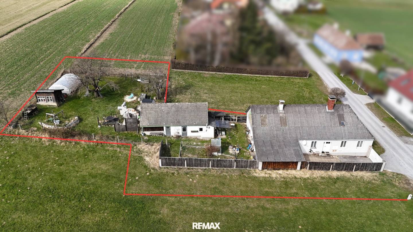 Haus mit Schuppen in Ruhelage