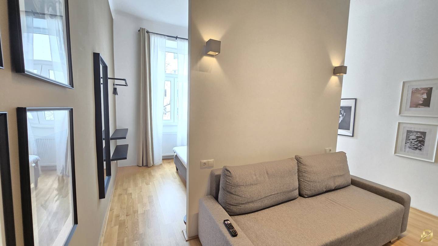 1.Zi. Wohnung, Wunderschöne Aufteilung Wohn/Schlafzimmer