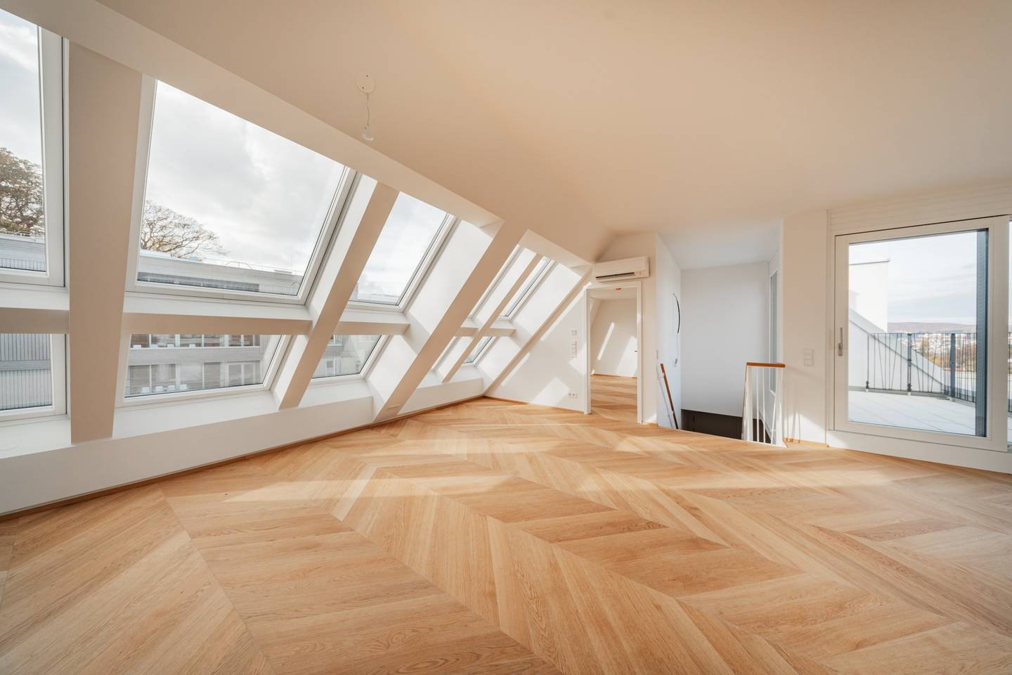 Maisonettewohnung Balkon Terrasse Grünblick