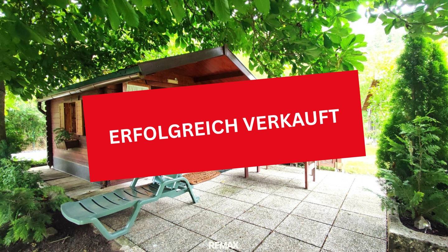 Garten mit Gartenhaus und Silo