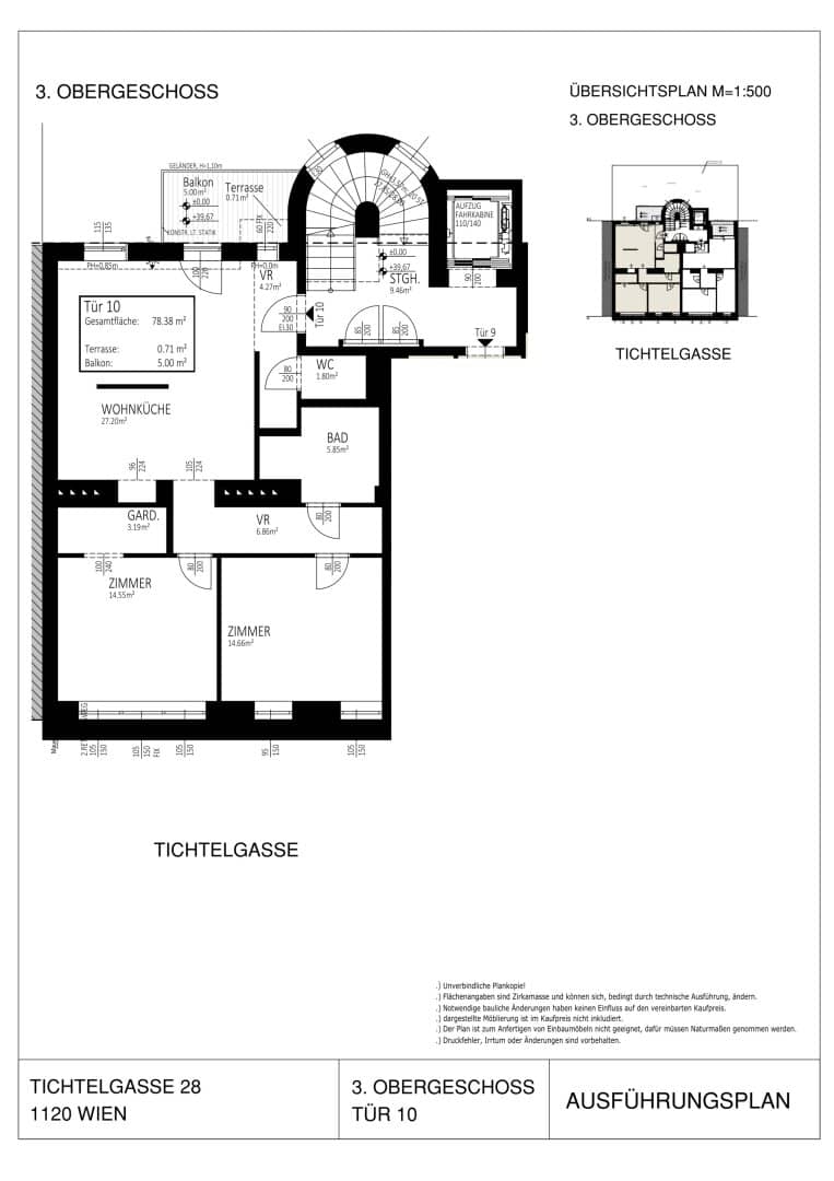 Moderne 3-Zimmer-Wohnung mit Balkon in 1120 Wien