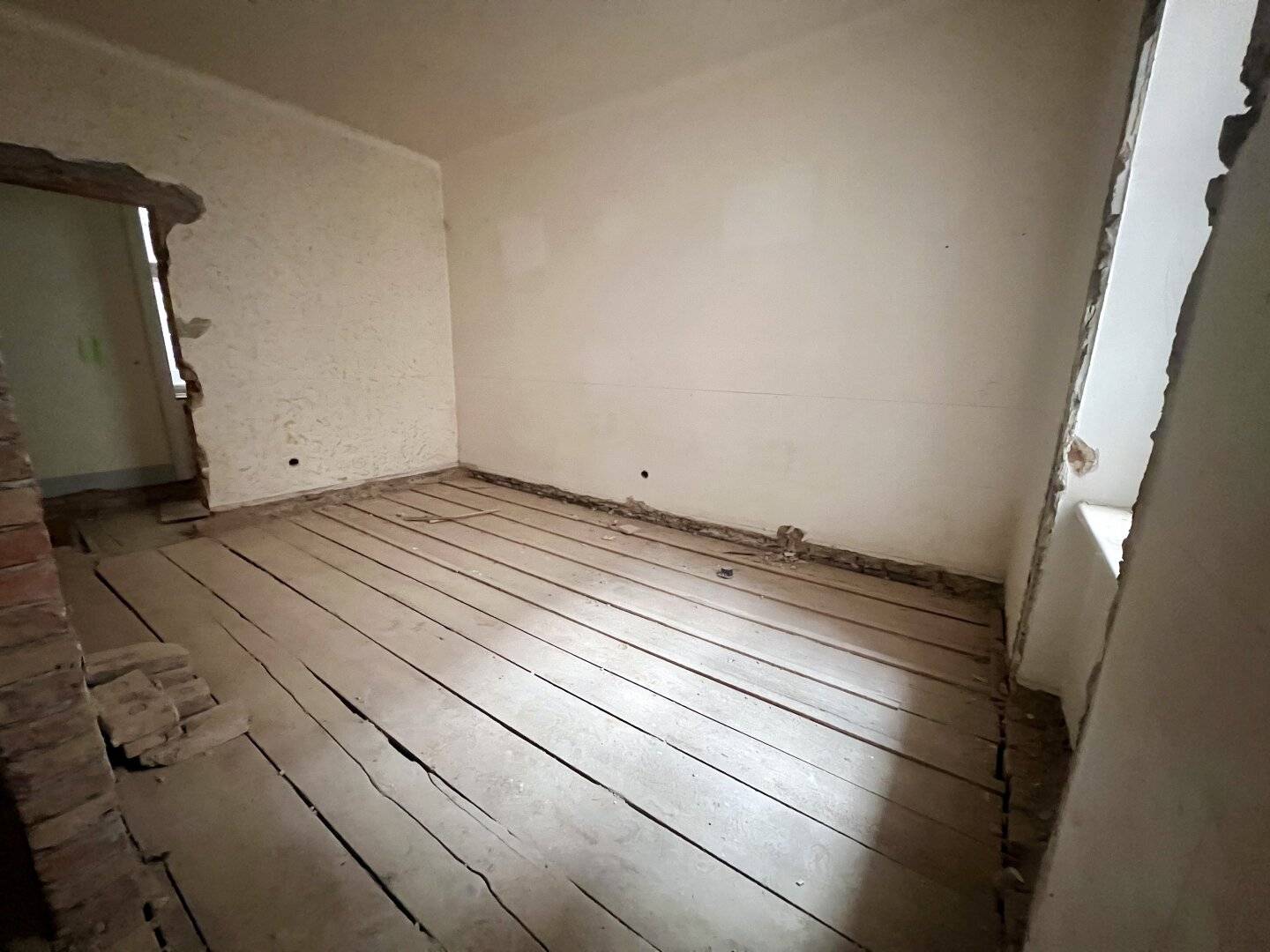große Wohnung (entkernt) mit Lift und 6 getrennt begehbaren Zimmern oder 3 kleine Wohnungen - mit Möglichkeit eines Balkonzubaus!