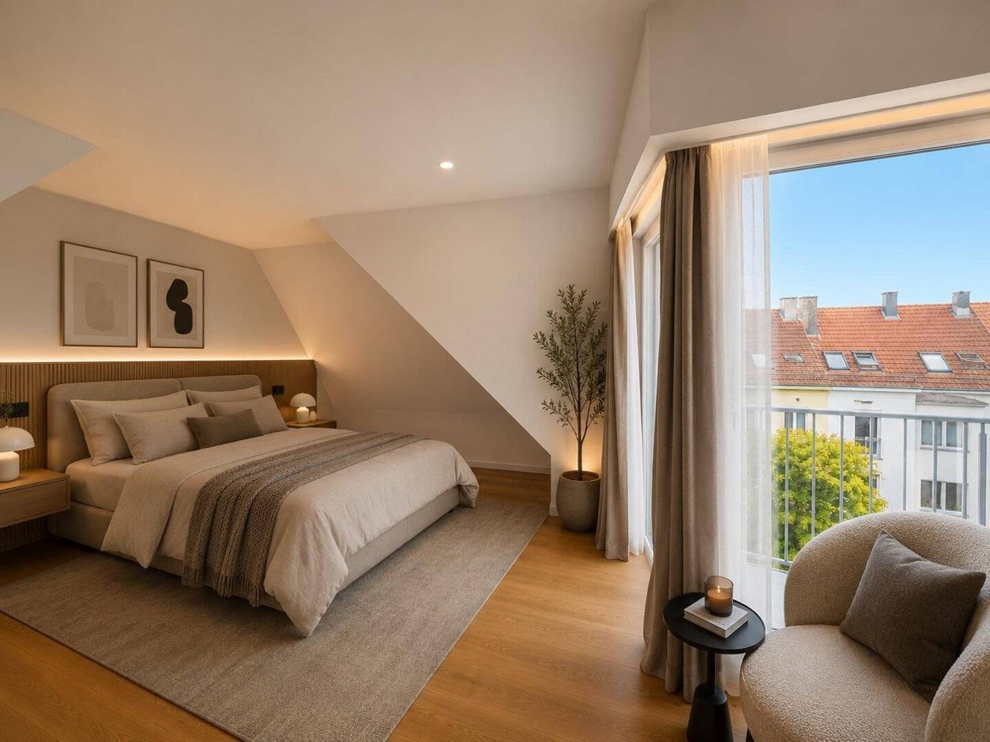 Erstbezug 2-Zimmer DG-Wohnung mit Balkon, Terrasse & Klimaanlage nahe U-Bahn in 1030 Wien!
