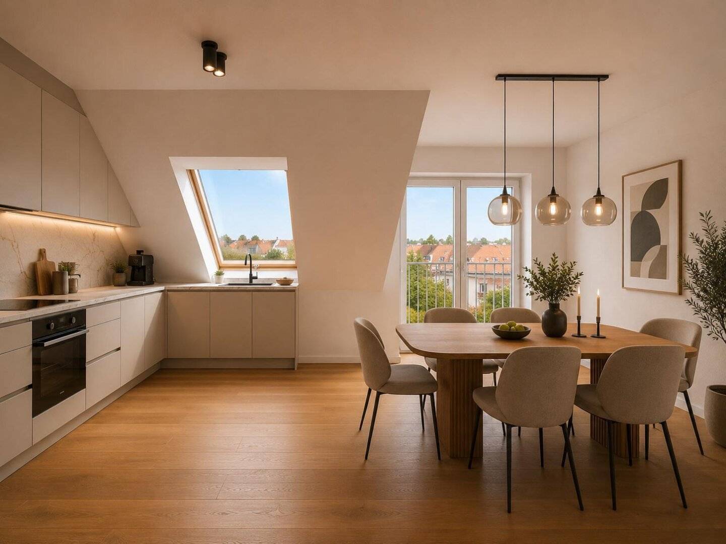 Exklusive 3-Zimmer Dachgeschoßwohnung mit Balkon & Terrasse im 1030 Wien – Erstbezug!